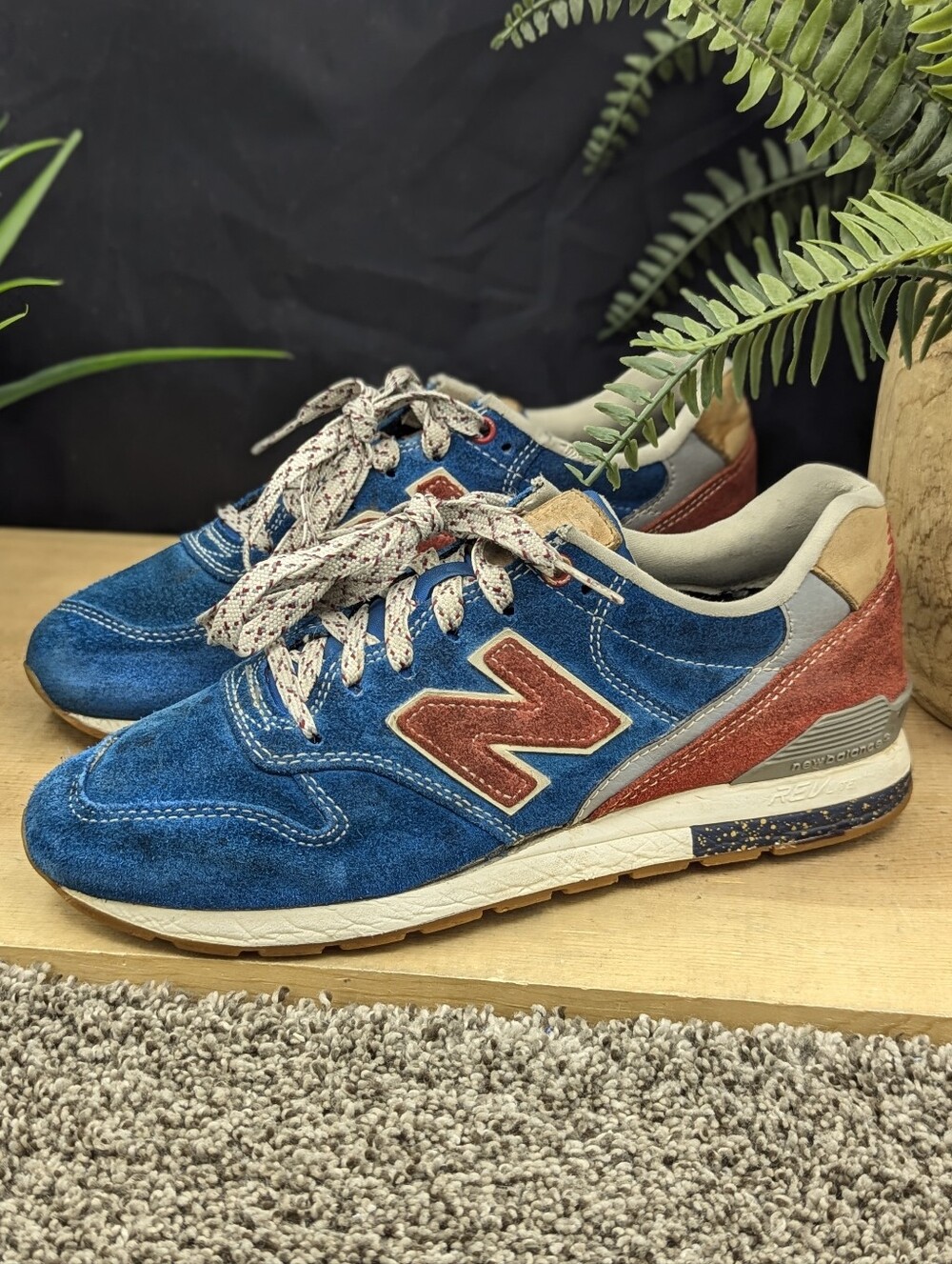 New Balance 996 "Red-Blue"  Youth Size 5.5 Women's Size 7 Running Walking Shoes